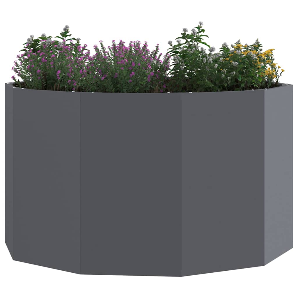 Planter Anthracite 90 x 90 x 50 cm Steel