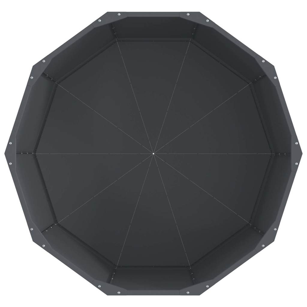 Planter Anthracite 90 x 90 x 50 cm Steel