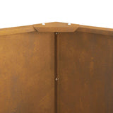 Planter Rusty 90 x 90 x 50 cm Weathering Steel - Low Angle