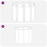 Planter Black 60 x 60 x 50 cm Steel