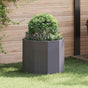 Planter Black 60 x 60 x 50 cm Steel