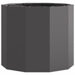 Planter Black 60 x 60 x 50 cm Steel