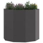 Planter Black 60 x 60 x 50 cm Steel