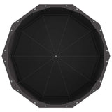 Planter Black 60 x 60 x 50 cm Steel