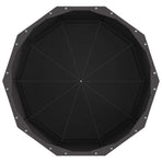 Planter Black 60 x 60 x 50 cm Steel