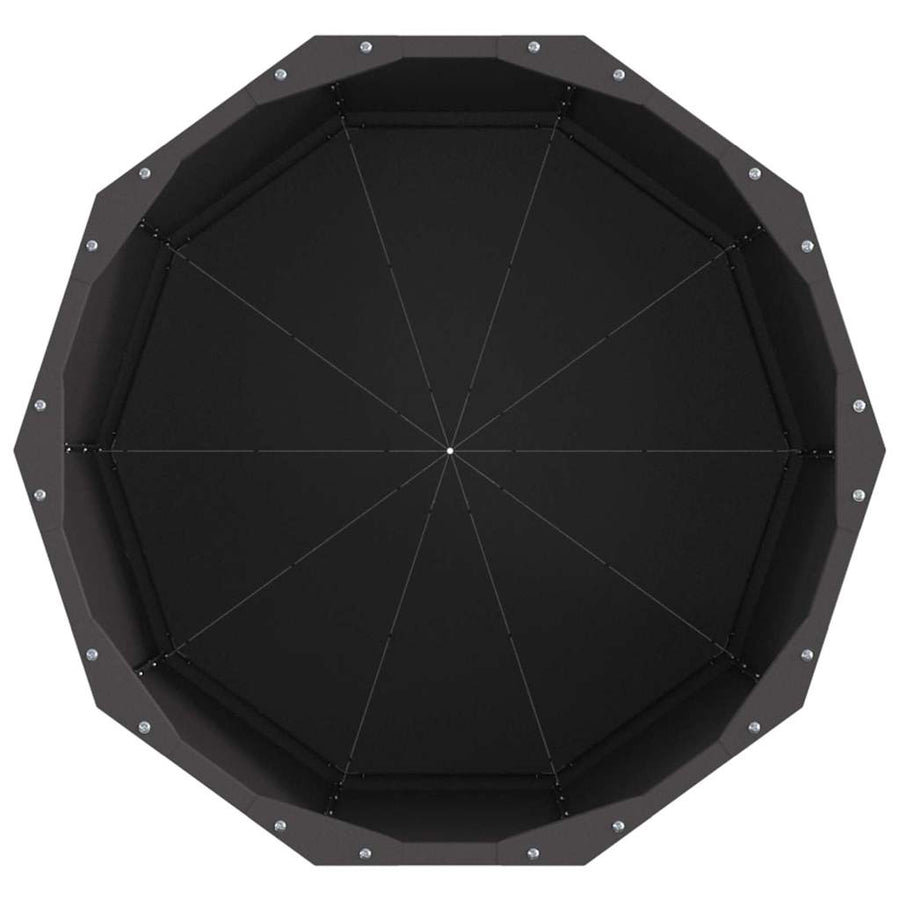 Planter Black 60 x 60 x 50 cm Steel