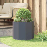 Planter Anthracite 60 x 60 x 50 cm Steel - Top-Down View