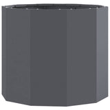 Planter Anthracite 60 x 60 x 50 cm Steel - Front View