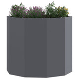 Planter Anthracite 60 x 60 x 50 cm Steel - Side View