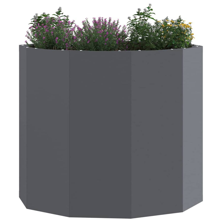 Planter Anthracite 60 x 60 x 50 cm Steel
