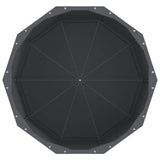 Planter Anthracite 60 x 60 x 50 cm Steel - Rear View