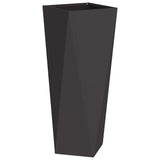 Planter 2 pcs Black 30 x 30 x 75 cm Steel - 45-Degree Angle