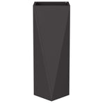 Planter 2 pcs Black 30 x 30 x 75 cm Steel