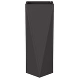 Planter 2 pcs Black 30 x 30 x 75 cm Steel - Rear View