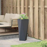 Planter Anthracite 30 x 30 x 75 cm Steel - Top-Down View