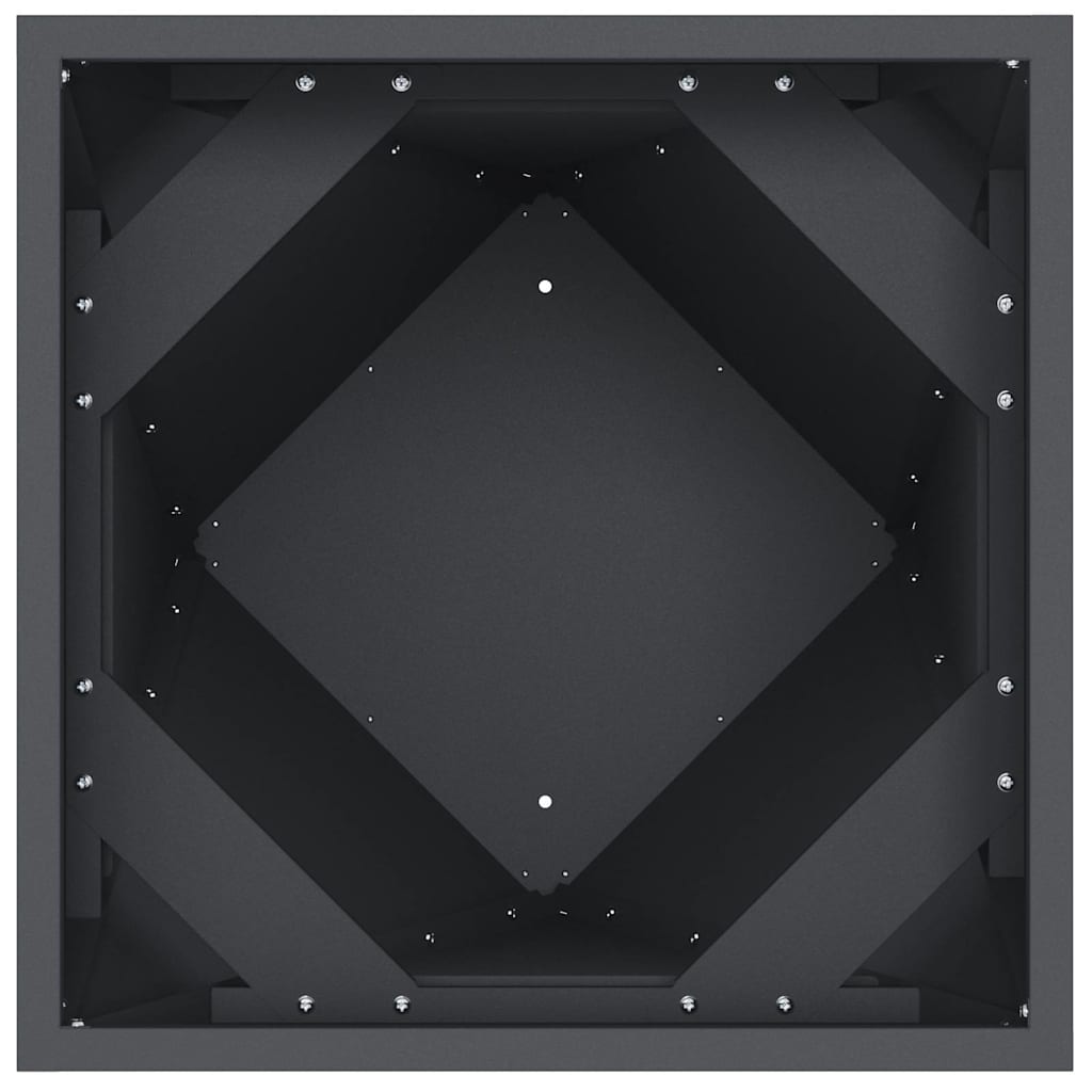 Planter Anthracite 30 x 30 x 75 cm Steel