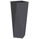 Planter 2 pcs Anthracite 30 x 30 x 75 cm Steel