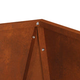 Planter 2 pcs Rusty 30 x 30 x 75 cm Weathering Steel - Extra Image
