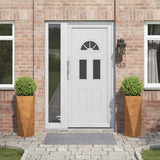 Planter 2 pcs Rusty 30 x 30 x 75 cm Weathering Steel