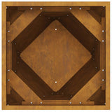 Planter 2 pcs Rusty 30 x 30 x 75 cm Weathering Steel - Low Angle