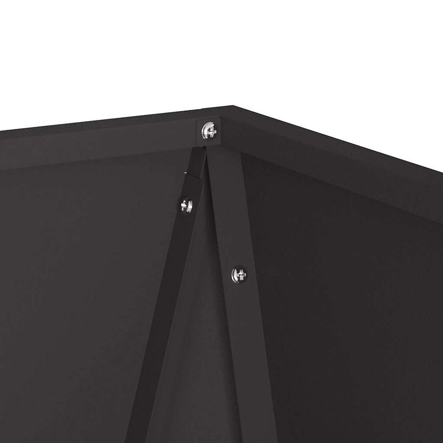 Planter Black 40 x 40 x 75 cm Steel