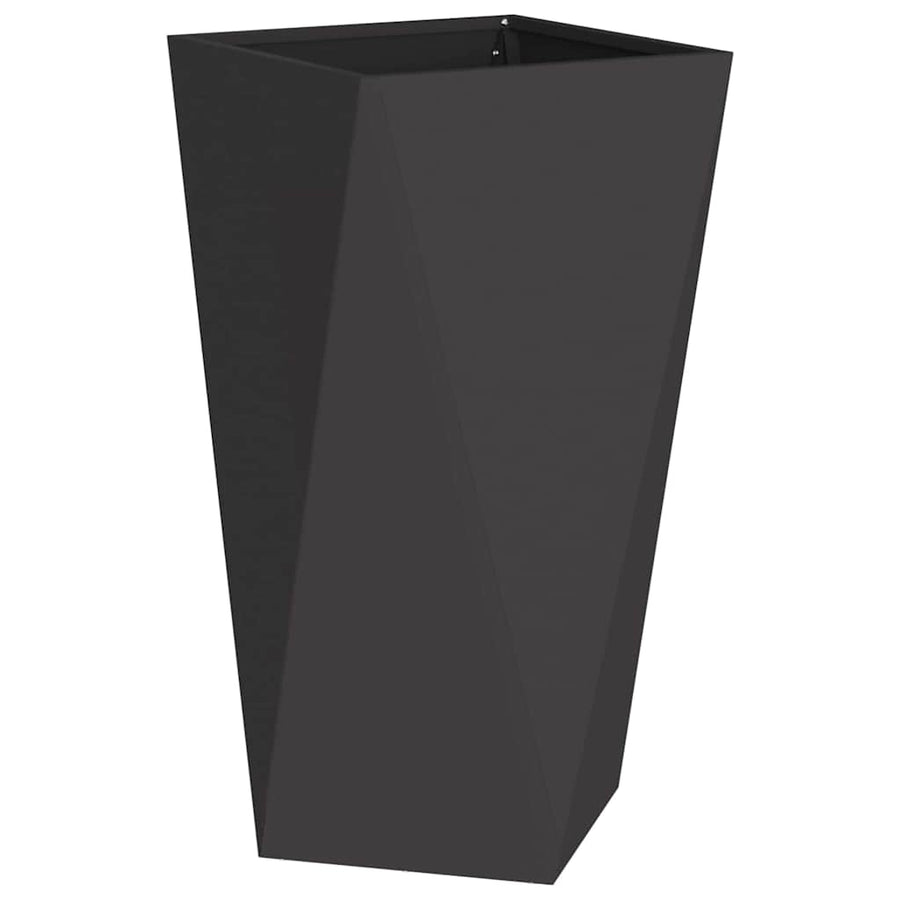 Planter Black 40 x 40 x 75 cm Steel