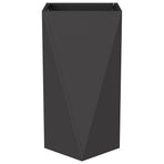 Planter Black 40 x 40 x 75 cm Steel
