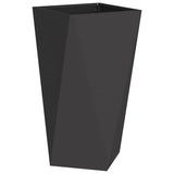 Planter 2 pcs Black 40 x 40 x 75 cm Steel