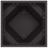 Planter 2 pcs Black 40 x 40 x 75 cm Steel