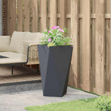 Planter Anthracite 40 x 40 x 75 cm Steel - Top-Down View