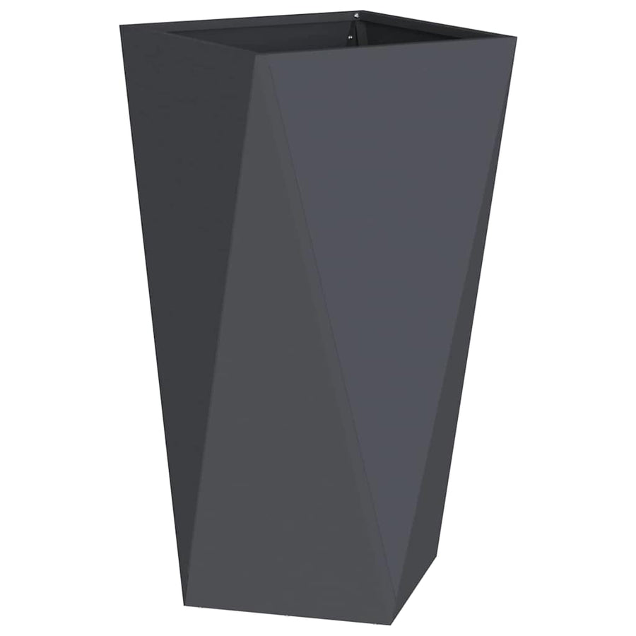 Planter Anthracite 40 x 40 x 75 cm Steel