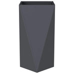Planter Anthracite 40 x 40 x 75 cm Steel