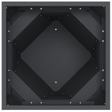 Planter Anthracite 40 x 40 x 75 cm Steel - Rear View