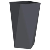 Planter 2 pcs Anthracite 40 x 40 x 75 cm Steel