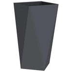 Planter 2 pcs Anthracite 40 x 40 x 75 cm Steel