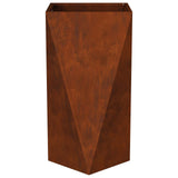 Planter Rusty 40 x 40 x 75 cm Weathering Steel