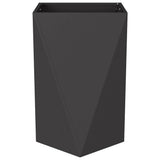 Planter Black 50 x 50 x 75 cm Steel - 45-Degree Angle