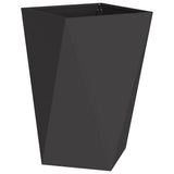 Planter 2 pcs Black 50 x 50 x 75 cm Steel - 45-Degree Angle