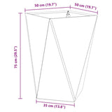Planter 2 pcs Black 50 x 50 x 75 cm Steel