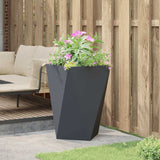 Planter Anthracite 50 x 50 x 75 cm Steel - Top-Down View