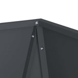 Planter 2 pcs Anthracite 50 x 50 x 75 cm Steel