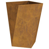 Planter 2 pcs Rusty 50 x 50 x 75 cm Weathering Steel - Front View
