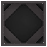Planter Black 30 x 30 x 30 cm Steel - Rear View