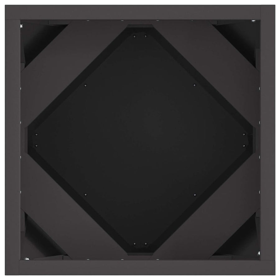 Planter Black 30 x 30 x 30 cm Steel