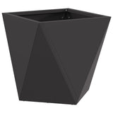Planter 2 pcs Black 30 x 30 x 30 cm Steel - 45-Degree Angle