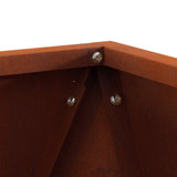 Planter 2 pcs Rusty 30 x 30 x 30 cm Weathering Steel - Low Angle