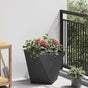 Planter Black 40 x 40 x 40 cm Steel