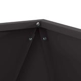 Planter 2 pcs Black 40 x 40 x 40 cm Steel