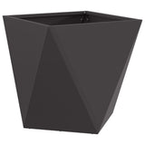 Planter 2 pcs Black 40 x 40 x 40 cm Steel - 45-Degree Angle
