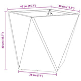 Planter 2 pcs Black 40 x 40 x 40 cm Steel - Extra Image